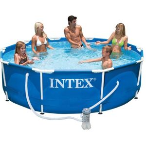 Intex 56999Fr Piscine Kit Piscinette Metal Frame 3,05 X 0,76 M Tubulaire Métal Ronde Épurateur À Cartouche 2M3/H Inclus - Publicité