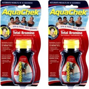 AquaChek Bandelettes de test de brome pour piscine et spa 2 bouteilles - Publicité
