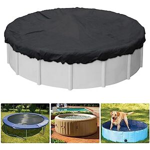 DAZZTIME Couverture de Piscine d'hiver Ronde  Piscines 2.80 à 3.20 m,210D Couvertures De Piscine Ronde,Dimensions Ø 3.66 m,Couverture de Extérieur Ronde Spa Baignoire pour Résistante aux UV - Publicité