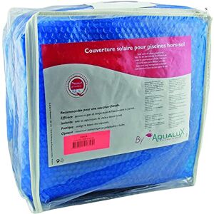 Aqualux EDG by  180µm 7.3 x 3.7m Couverture Solaire pour Piscine Rectangle Tubulaire 7.3 x 3.7, Bleu - Publicité