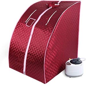 Flyelf Portable Sauna Thérapeutique Vapeur Spa Chaise Maison Relax 98 x 70 x 80 cm 1.8L (Rouge) - Publicité