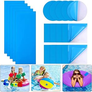 Homefantasy Patch de Doublure de Piscine,20 Pièces Réparation Kayak Pour Réparation de Piscine,Kit De Réparation De Patchs De Piscines,Patchs de Réparation Auto-Adhésifs en PVC,Patchs De Kayak Imperméables - Publicité