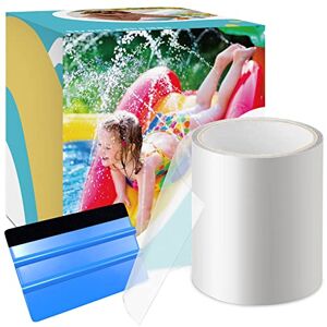 STVST Kit de Réparation Piscine en TPU Auto-Adhésifs, Patch étanche sous l'eau, Kit Reparation Liner Piscine, Ruban Réparation 10 cm x 150 cm pour lit d'eau, Piscine, Liner de Piscine, Pataugeoire - Publicité