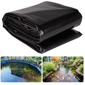 Dtyubfg HDPE Bâche D'étang Noir Liner Imperméable 1x1.5m 2x8.5m 4x9.5m 7x7.5m 10x12.5m 15x15m Doublure D'étang Imperméable Membrane pour Bassin À Koï, Piscine (Size : 3x7.5m) - Publicité