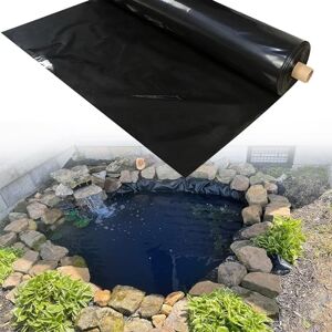 CHAOJIMALI Bâches Souples pour Bassin HDPE D'étang Liner Bassin 0.2mm Epaisseur Membrane de Jardin pour Piscine Coupe Facile, pour Bassin Koi Cascades d'eau Baies 9x5m 11x11m 13x2.5m ( Taille : 5x1.5m ) - Publicité