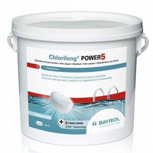 BAYROL Chlore Chlorilong Power 5 fonctions bayrol (10kg)