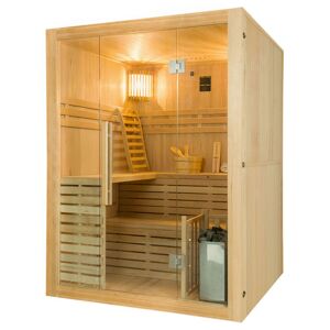 France SAUNA Sauna vapeur Sense 4 places avec poêle Lux 4,5 kW - Publicité