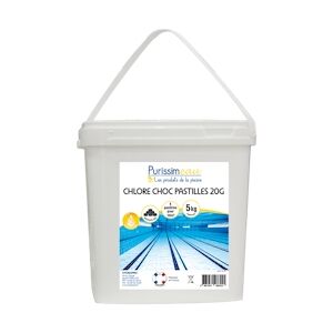 PURISSIMEAU - Chlore choc pastille - 20g - 5L