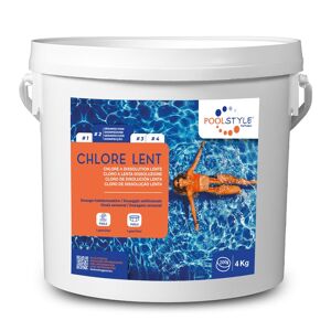 POOLSTYLE Chlore lent en galet 4kg - POOLSTYLE - PSL-500-0002