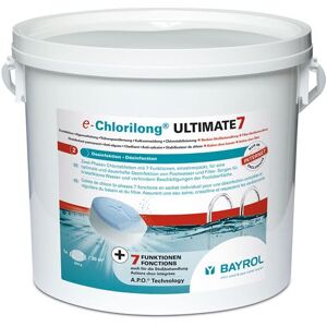 Galets 2en1 chlore lent et rapide 4.8kg Bayrol chlorilong ultimate 7 - Publicité