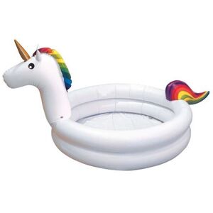 AC-Déco Jet Lag - Piscinette gonflable licorne 130 cm Blanc - Publicité