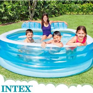 Intex Familiar With Chair Pool Bleu 640 Liters-From 3 Years - Publicité