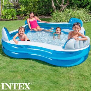 Intex Inflatable Pool With Seats Blanc 990 Liters - Publicité