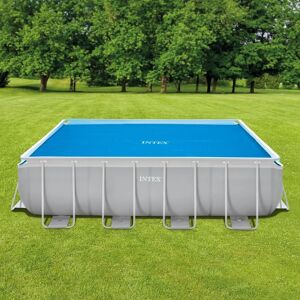 Intex Solar Polyethylene Pool Cover 378x186 Cm Bleu - Publicité
