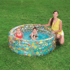 Bestway Tropical Play Ø150x53 Cm Round Inflatable Pool Multicolore 445 Liters - Publicité