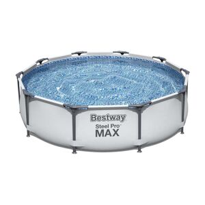 Bestway 56406 Steel Pro Max Ø305x76cm Round Tubular Pool Without Filter/purifier Argenté 4678 Liters - Publicité