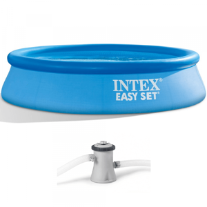 Piscine gonflable Intex Easy Set 28122NP + Pompe filtre - Publicité