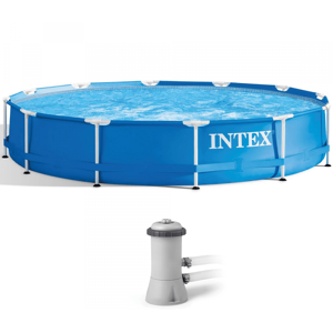 Intex Piscine ronde Intex Metal Frame 28212NP + Épurateur à cartouche