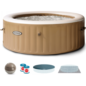 Intex Piscine hydromassage spa Intex Ronde Bubble Massage 28412EX