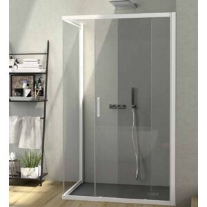 CSA Box Doccia Altea Shower Box A.FS+L 120x70 Porte Coulissante  - Satinato  - Argento Lucido