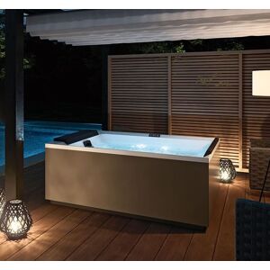 Novellini Minipool Divina Outdoor M SPA Plus Natural Air avec Lumières Led Blanches 190x14