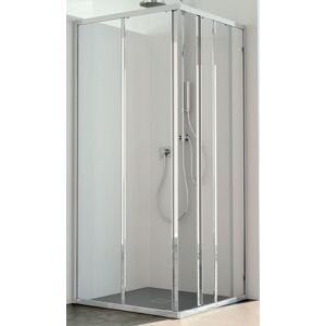 CSA Box Doccia Boite de douche Jade A2FS 65X65 ouverture de porte a angle coulissant Cristal