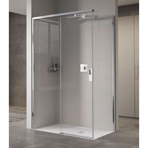 Novellini Cabine de Douche Opera PH+FH 150x70 Ouverture Coulissante - transparent - Matt W