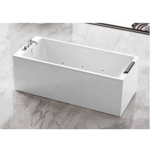 Novellini Stile Whirlpool Bain a remous 170x75 Blanc brillant Avec colonne de vidan