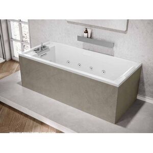 Novellini Sense 4 2.0 Hydro Plus Baignoire d'hydromassage  - 180x80 - Blanc brillant - gra