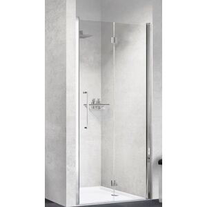 Novellini Young 1BS Boîte de douche ouverture 1 porte à soufflet 90 - Bianco Opaco - Satin