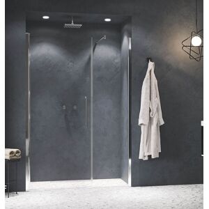 Novellini Young 20 GF 150 Cabine de douche avec porte battante avec ligne fixe Satinat