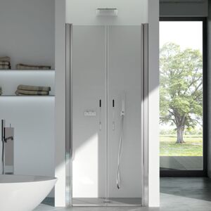 CSA Box Doccia Porte de douche Cabine Douche Camilla N.2B cm 80  - Argent poli - satin