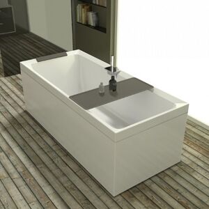 Novellini Divina 35 Baignoire sans hydromassage - 170x75 - Blanc brillant - AVEC TAPS - MD