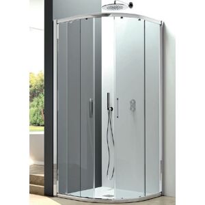 CSA Box Doccia Parois de douche angle 14 de cercle Erica C2FS 120x70 Cristal imprime Arge