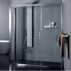 Cabine de Douche 110x70 Ouverture Coulissante - transparent