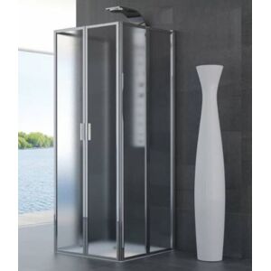 CSA Box Doccia Cabine de douche rabattable a 3 plis Geneva Book H.3xP 75x75 - Bianchi