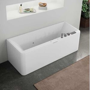 Grandform/Kinedo Baignoire d'hydromassage Slim Edge Oxygen Pool Plus   - Matt Matt - SANS ROBINET