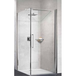 Novellini Young 20 G F 90x70 Ouverture de la boite de douche 1 porte a charniere fixe