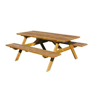 Table pique-nique bois PREMIUM - Longueur 2m - Mobilier bois piscine et jardin - Publicité
