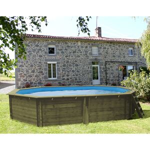 Sunbay Piscine bois Cannelle 5,51 x 3,51 x h1,19m