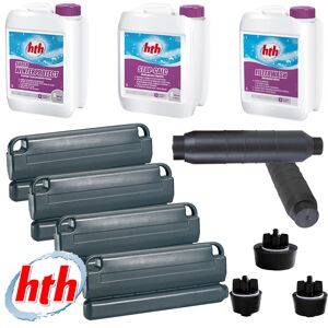 Pack hivernage Luxe HTH Taille du pack - XL (piscine jusqu’a 12 x 6m), Dimension bouchons - n°09 - 11/4