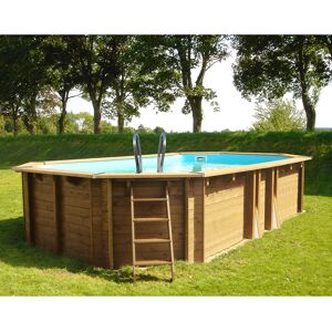 Sunbay Piscine bois Safran 6,37 x 4,12 x h1,33m