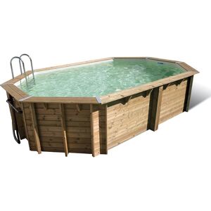 Ubbink Piscine bois Lagon 5,50 x 3,00 x h1,20m Coloris du liner - Beige - Publicité