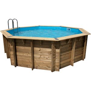 Ubbink Piscine bois Ocea 5,80 x h1,30m Coloris du liner - Beige