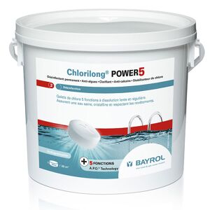 Bayrol Chlorilong Power 5 Bayrol - chlore lent multiactions Quantité - Seau de 10 kg