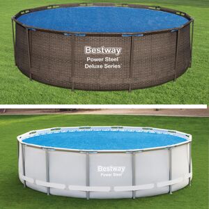 Bâche à bulles pour piscine Bestway ronde Modèle - Piscine diamètre 3,66m - Publicité