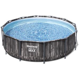 Piscine Bestway Ronde Steel Pro Max Decor Bois 3,66 x h1,00m - Publicité