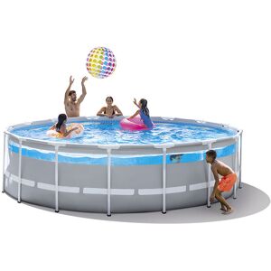 Piscine tubulaire Intex Clear Window 4,88 x h1,22m - Publicité