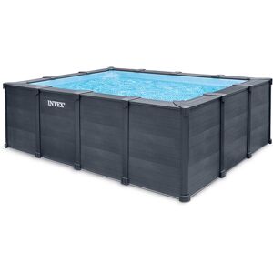 Piscine Intex Graphite 4,00 x 3,00 h1,24m rectangulaire - Publicité