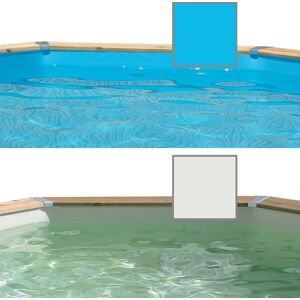 Liner pour piscine bois Ubbink octogonale Modele - Octogonale 5,80 x h1,30m, Coloris du liner - Gris